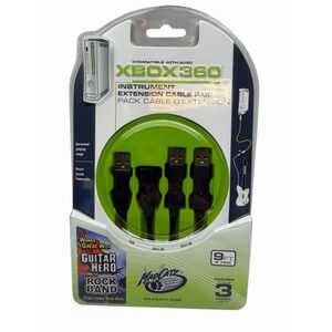 Madcatz Mad Catz XBox 360 Extension Cable Twin Pack 9ft‎ Pack New